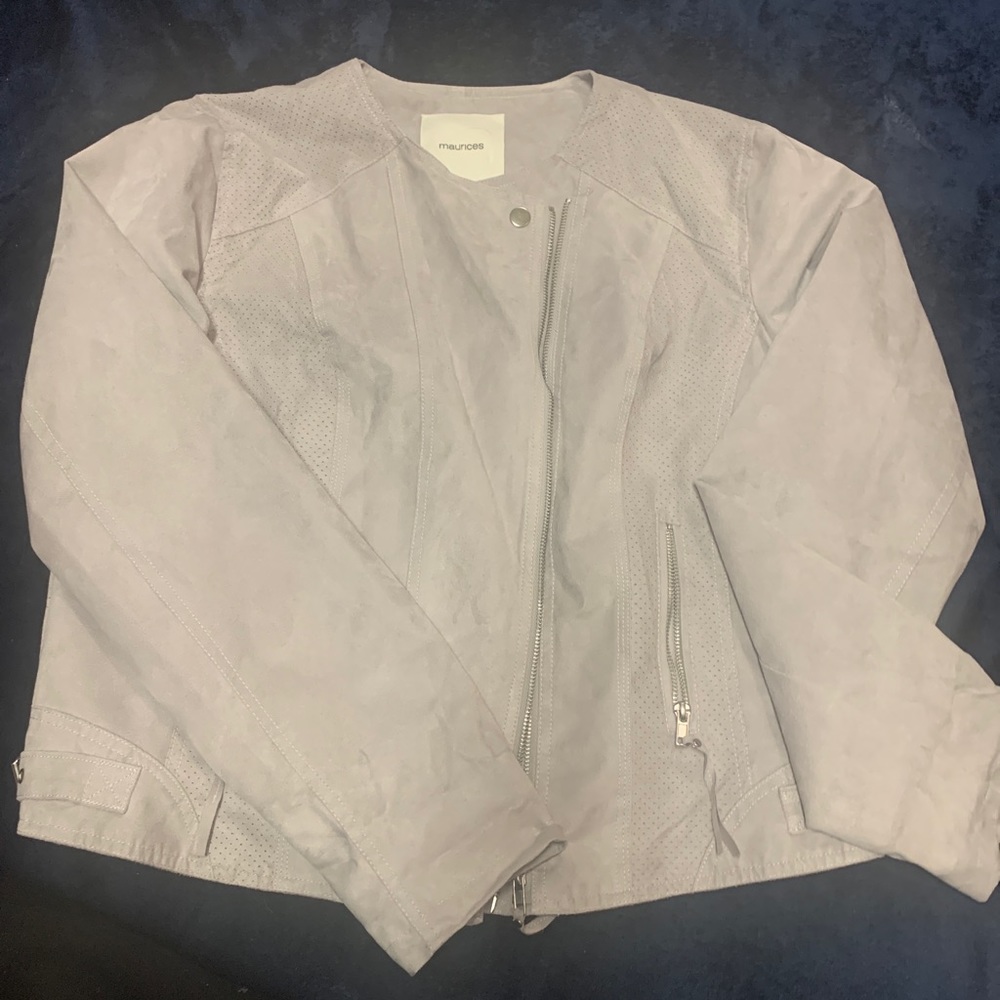 Gray Suede Jacket